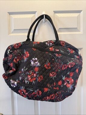 Red Blue Roses Duffle Bag